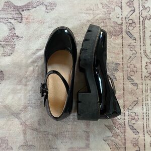 Black Patent Leather Mary Jane Shoes